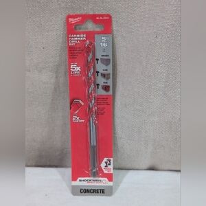 New Milwaukee Carbide Hammer Drill Bit 5/16" for Concrete Brick Block Building